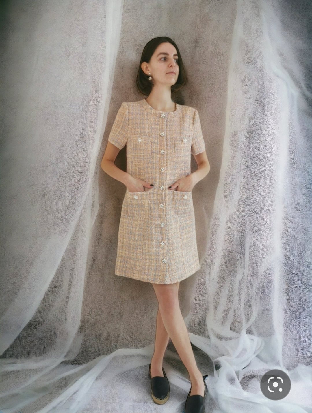 Chanel shift dress hotsell