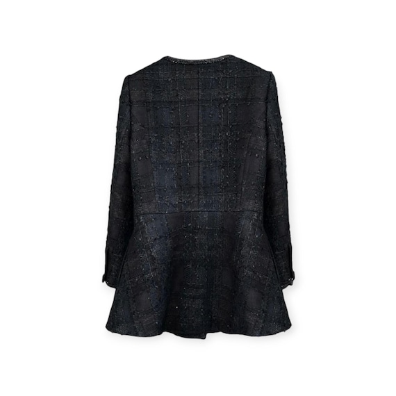 Handmade Black Tweed Boucl Dress: Elegant Peplum Design - Etsy Israel