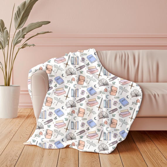 Romantasy Blanket | Book Blanket | Bookish Blanket