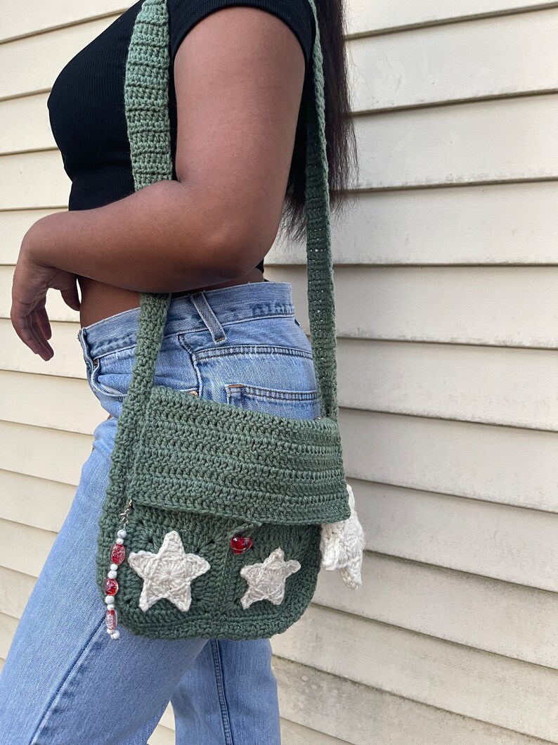 Star Messenger Bag Etsy