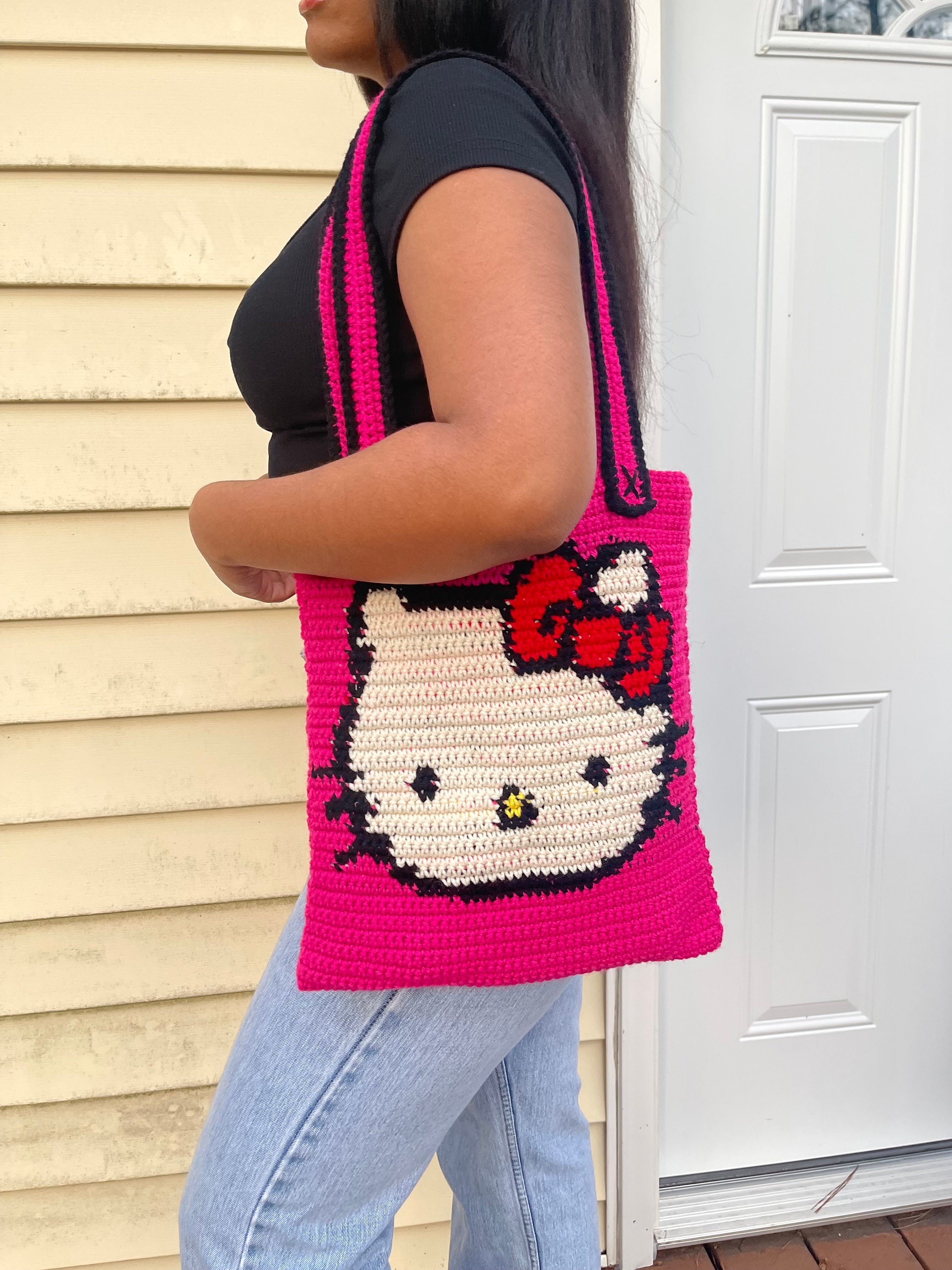 Hello Kitty Tote Bag - Etsy