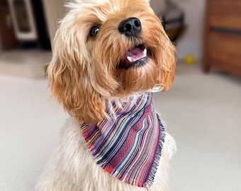 Dog Bandana | Slip Through Collar Accessory, Dog Neckerchief Scarf, Dog Owners Gift, Slide on Bandana, Cute Bandana, Pet Neckwear