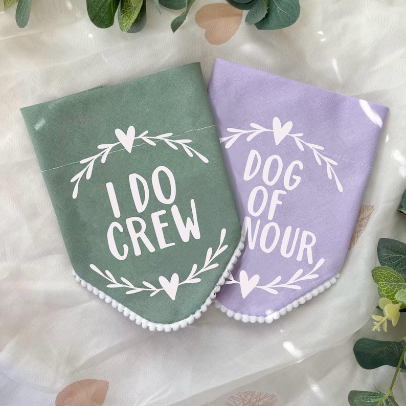Wedding Dog Bandanas, Dog Pet Accessory, Dog Wedding Outfit Hen Do Stag Do
