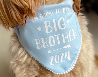 Big Brother Schwangerschaftsankündigung für Hunde Bandana Accessoire