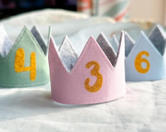 Custom Pet Party Hat, Birthday Party Crown for Dog, Birthday Accessory Custom Age Name