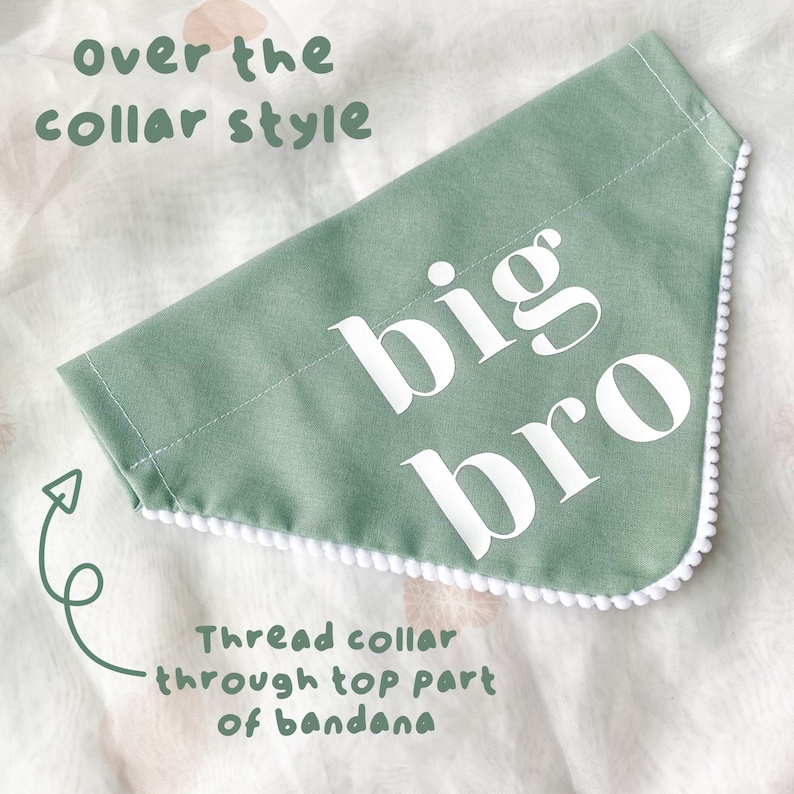 Big Brother Pregnancy Announcement Dog Bandana Accessory image 6