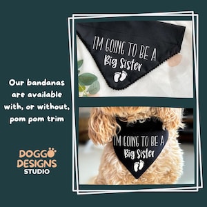 Big Brother To Be Dog Bandana Pregnancy Baby Announcement Dog Scarf Accessory image 6