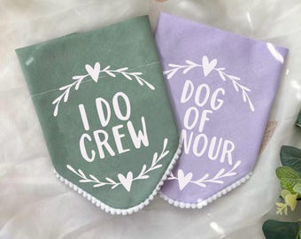Pañuelos para perros de boda, accesorio para perros de despedida de soltera, atuendo de boda para mascotas, perro de honor