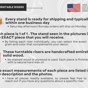 Maple Walnut Record Player Riser / Turntable Anti-vibration Stand ...