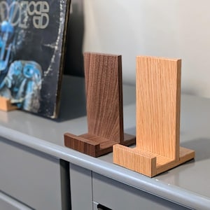 Reclaimed/Recylced Wood Vinyl Record and Media Holder: Handmade Album Now Playing Display Stand