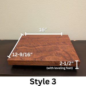Record Player Riser Handmade Walnut Record Player Riser – Anti-vibration Turntable Stand - Etsy