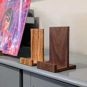 Vinyl Record Stand/ Simple Solid Wood LP Album/CD Display /Now Playing Stand /Music Lover Record Holder /Vinyl Collection Showcase