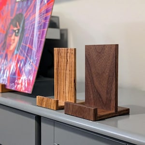 Vinyl Record Stand/ Simple Solid Wood LP Album/CD Display /Now Playing Stand /Music Lover Record Holder /Vinyl Collection Showcase