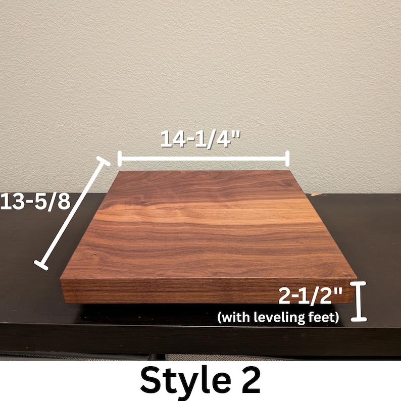 Record Player Riser Handmade Walnut Record Player Riser – Anti-vibration Turntable Stand - Etsy