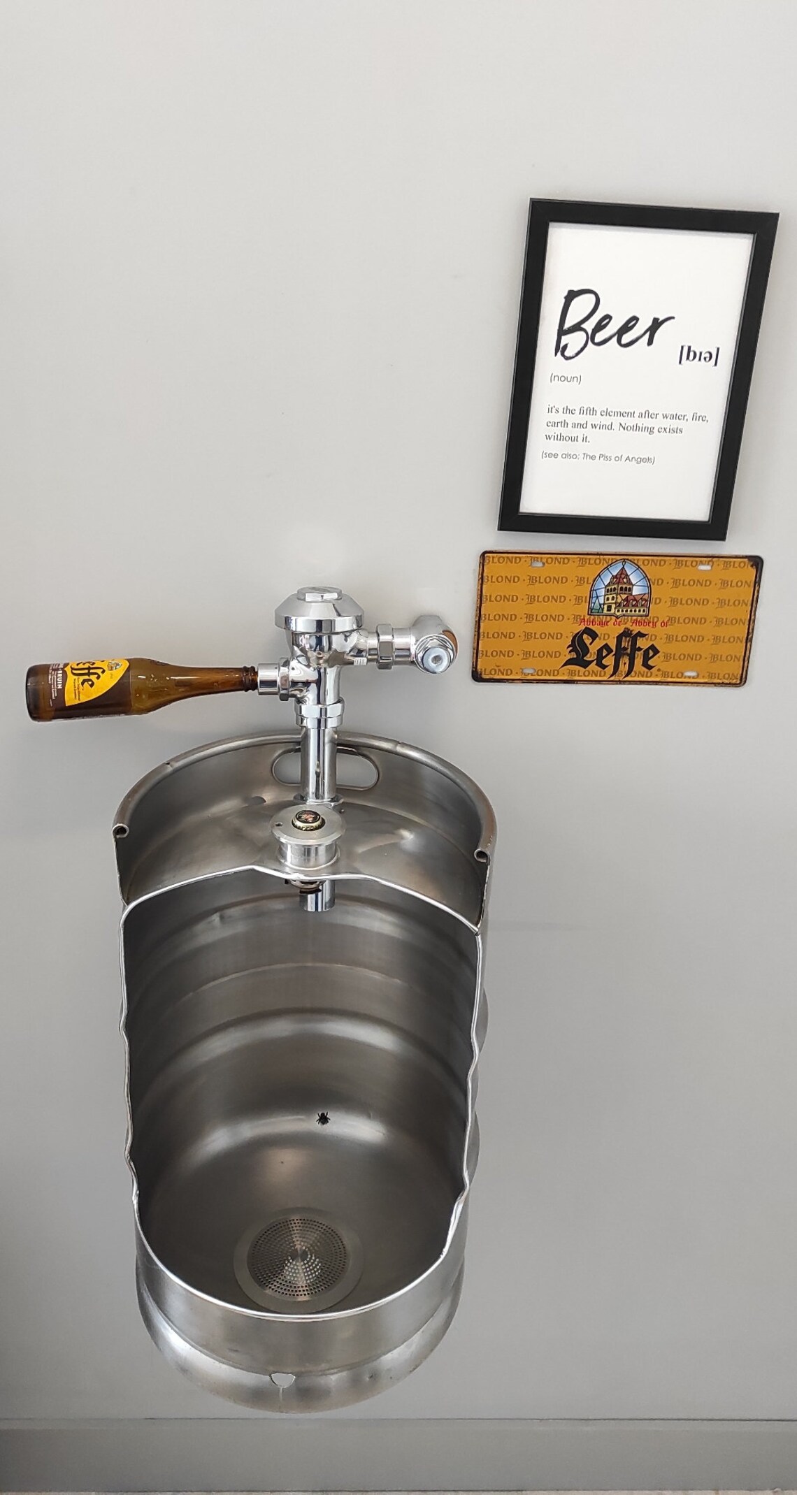 Beer Keg Urinal Complete Kit touchless Flushtrapdrain Etsy