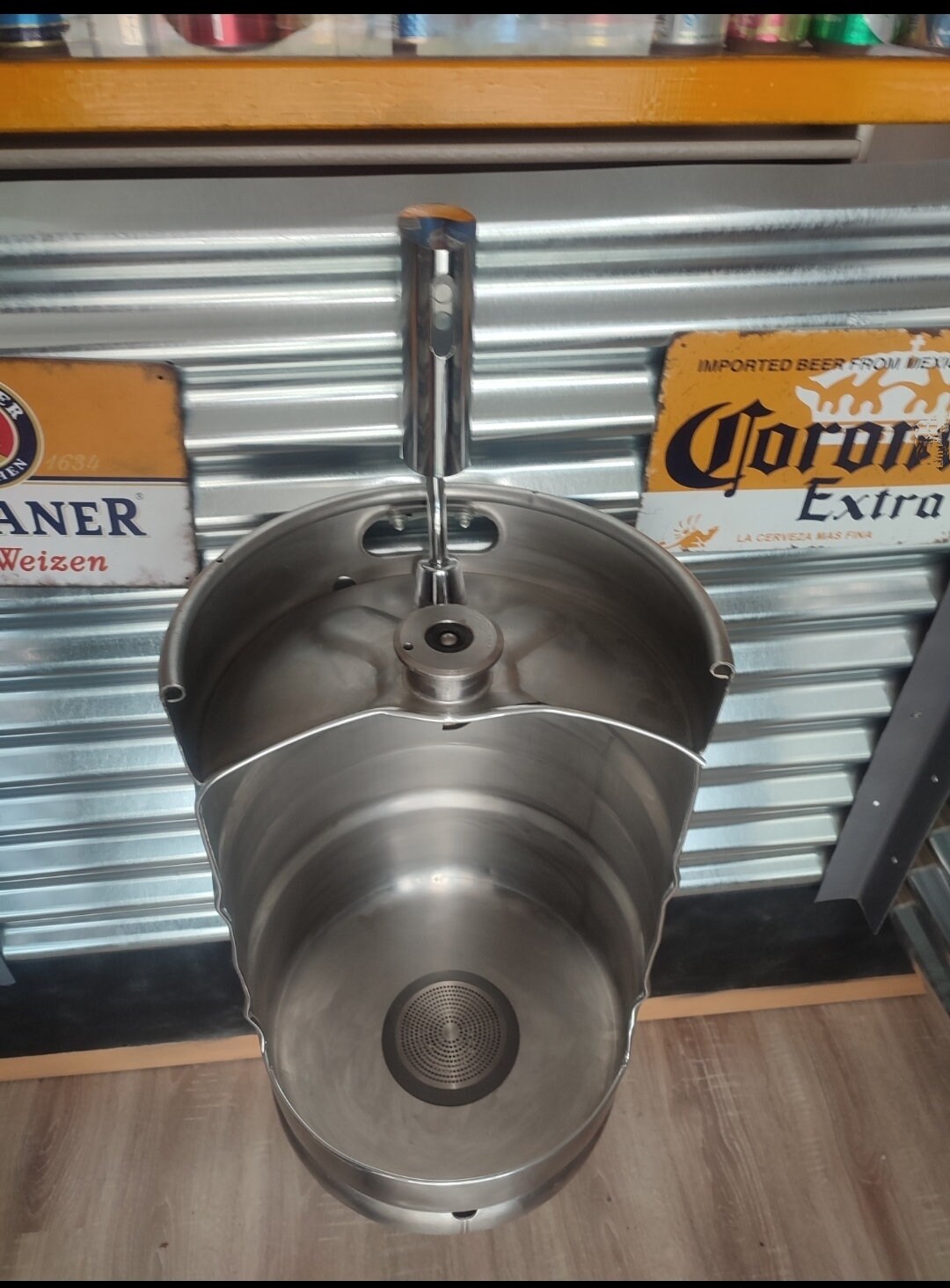 Beer Keg Urinal Complete Kit touchless Flushtrapdrain Etsy
