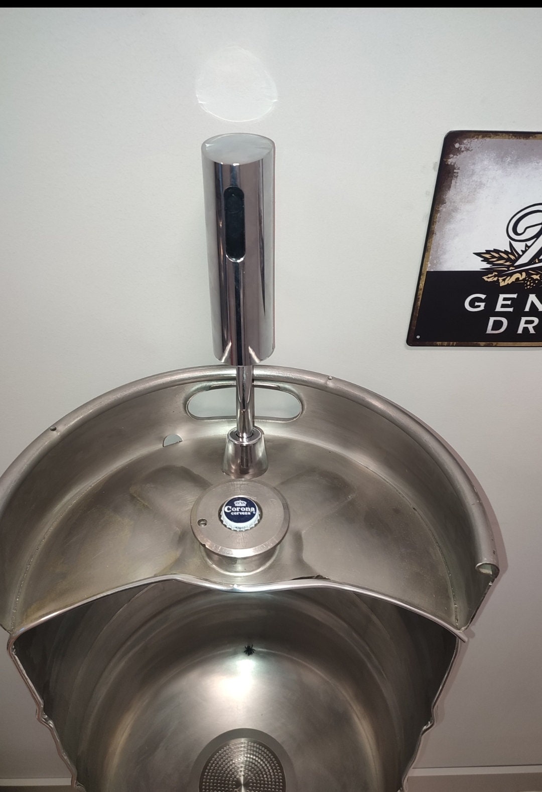 Beer Keg Urinal Complete Kit touchless Flushtrapdrain Etsy