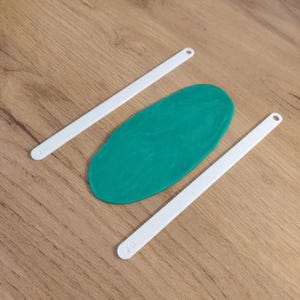 Clay Depth Guide Set of 2 – Rolling Guides for Even Thickness / Polymer Clay / Fimo / Modelling / Plasticine / Sculpting Tools