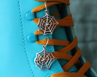 Gothic Cobweb Pendant Shoe Charm | Shoe Accessories | Skate Accessories | Cute accessories | Witch | Tattoo Style |