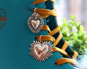 Gothic Hearts Pendant Shoe Charm | Shoe Accessories | Skate Accessories | Cute accessories | Witch | Tattoo Style |