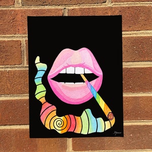 Psychedelic Art Print, trippy art print, art print, Rainbow art print, stoner, poster, stoner art, psychedelic poster, trippy poster