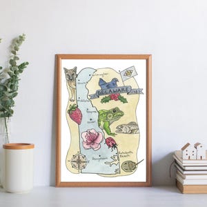 Delaware Map Art Print: Unframed State Travel Poster