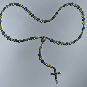 Prayers for the Ukrainian Heros Crystal Rosary