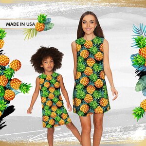 Mommy and me pineapple dress hotsell