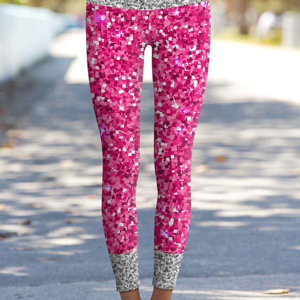 Hot Pink Leggings Etsy