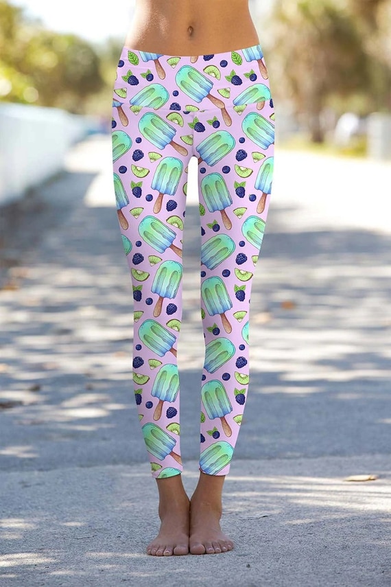 Amazon.com: KLL Flamingo Ice Cream Pattern Girls Yoga Pants Leggings Girls  Girls Clothes Dance: Clothing, Shoes & Jewelry