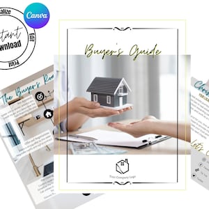 Real Estate Template/Home Buyer Guide/Real Estate Marketing/Canva Template