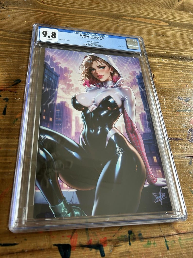 Spider-Gwen Cosplay Costume Variant-Multiverse Saga- Cover by Dhaxina CGC 9.8 bild 2