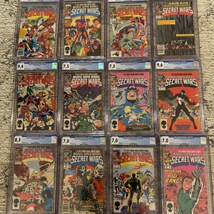 1984 Marvel Super Heroes Secret Wars CGC Set #1-12