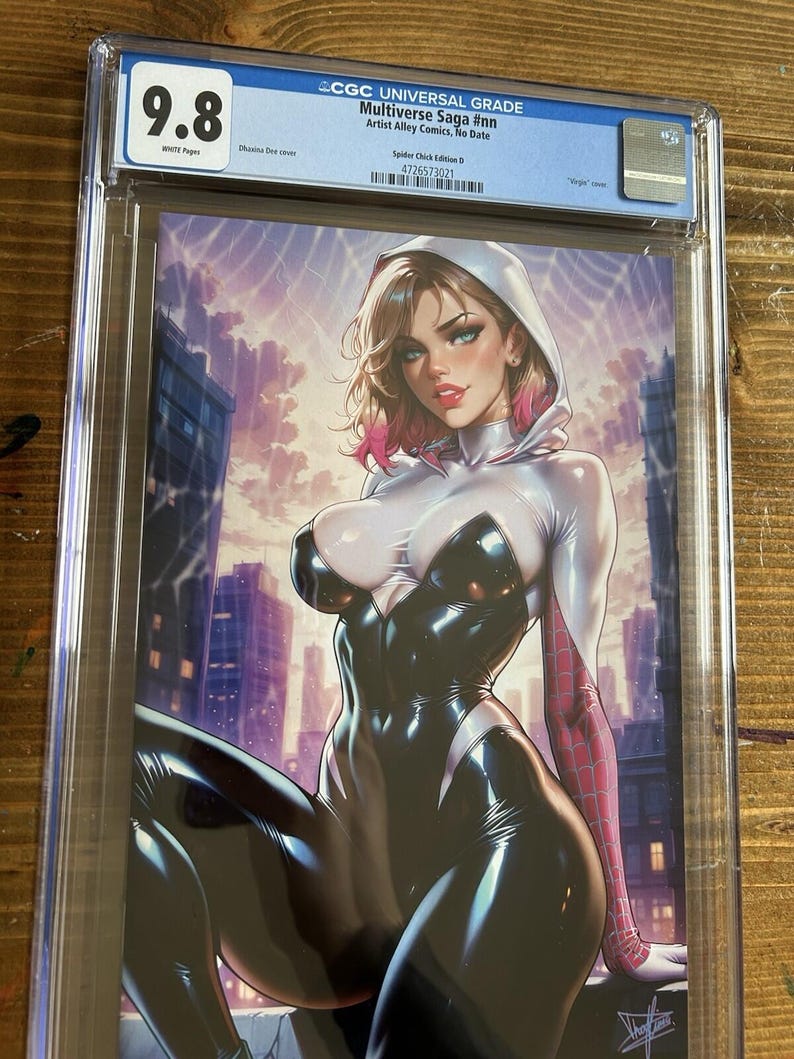 Spider-Gwen Cosplay Costume Variant-Multiverse Saga- Cover by Dhaxina CGC 9.8 bild 3