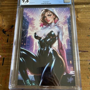Spider-Gwen Cosplay Costume Variant-Multiverse Saga- Cover by Dhaxina CGC 9.8 bild 1