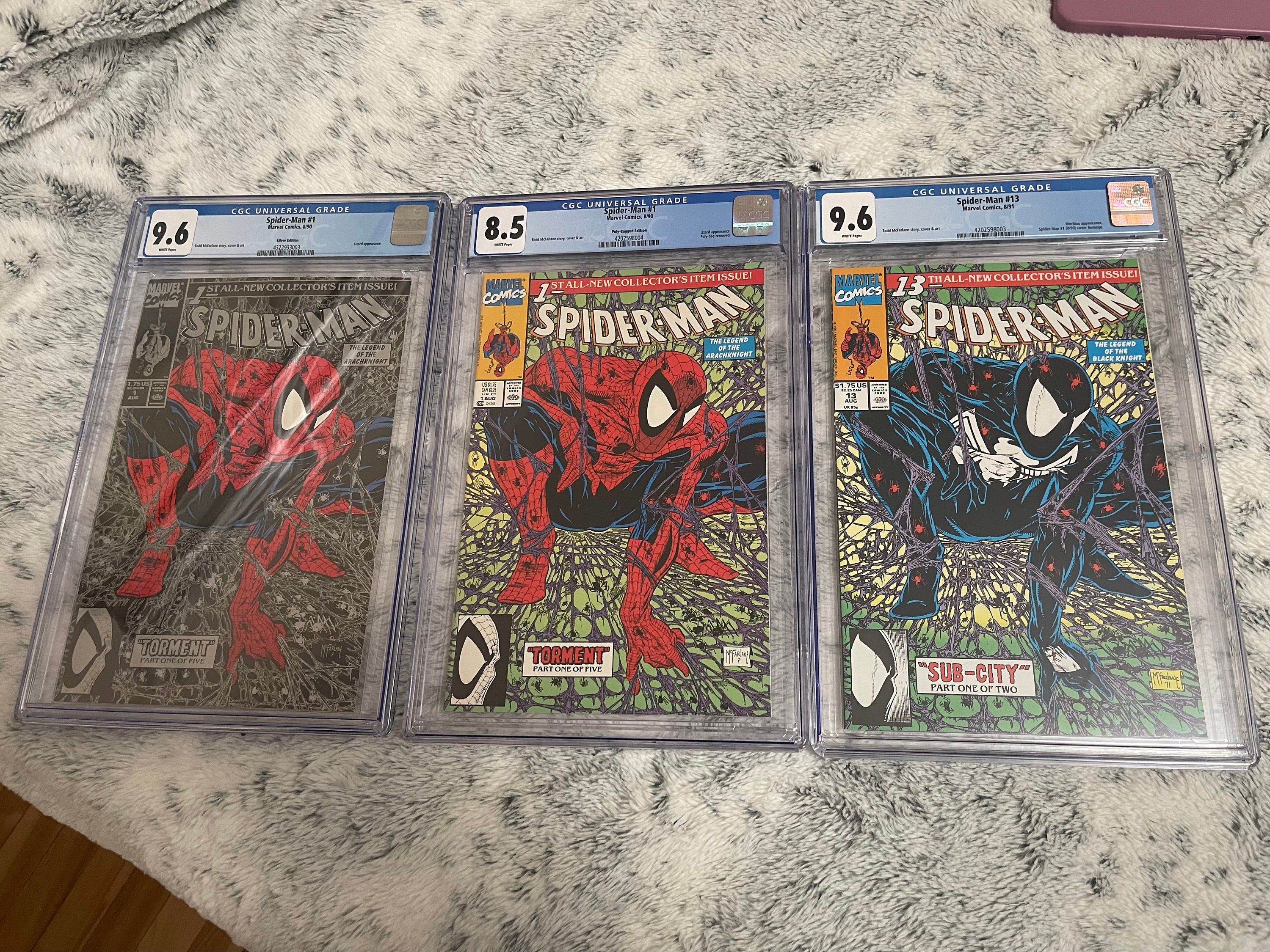 Spiderman 1 Mcfarlane Silver Cgc Spiderman 1 Mcfarlane CGC Etsy