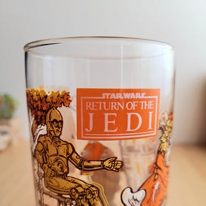 Vintage Burger King Return of the Jedi Ewok Collectible Glass | 1983 Star Wars Memorabilia | Rare Collectible