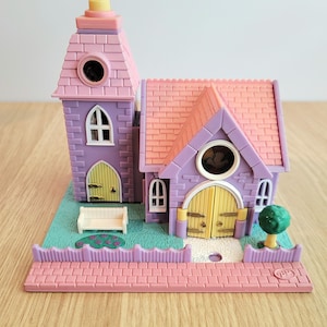 Vintage Polly Pocket Light-Up Wedding Chapel | Working Complete Set | 1993 | Bluebird Toys