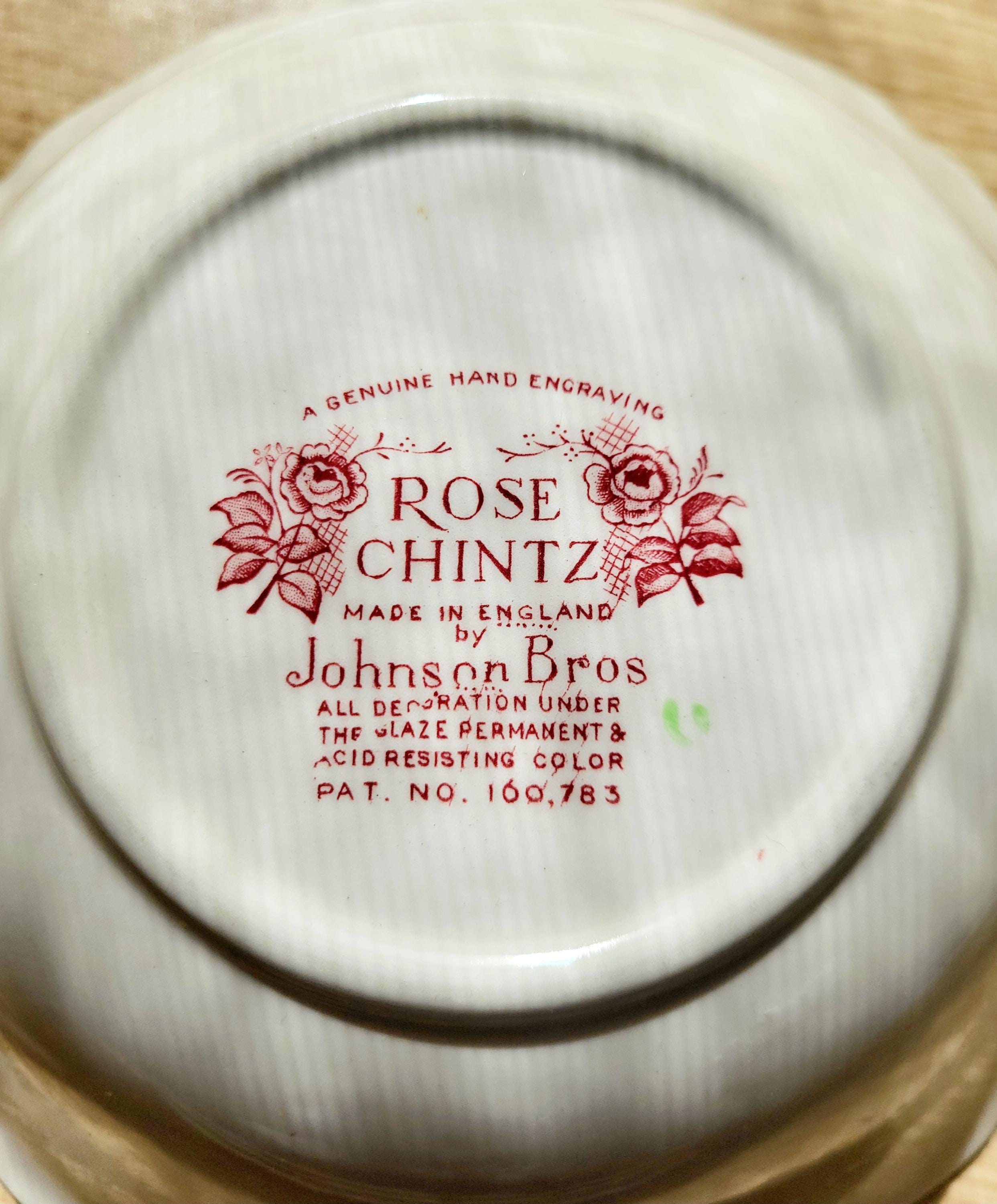Rose Chintz Johnson Brothers | Assorted Pieces | Made in