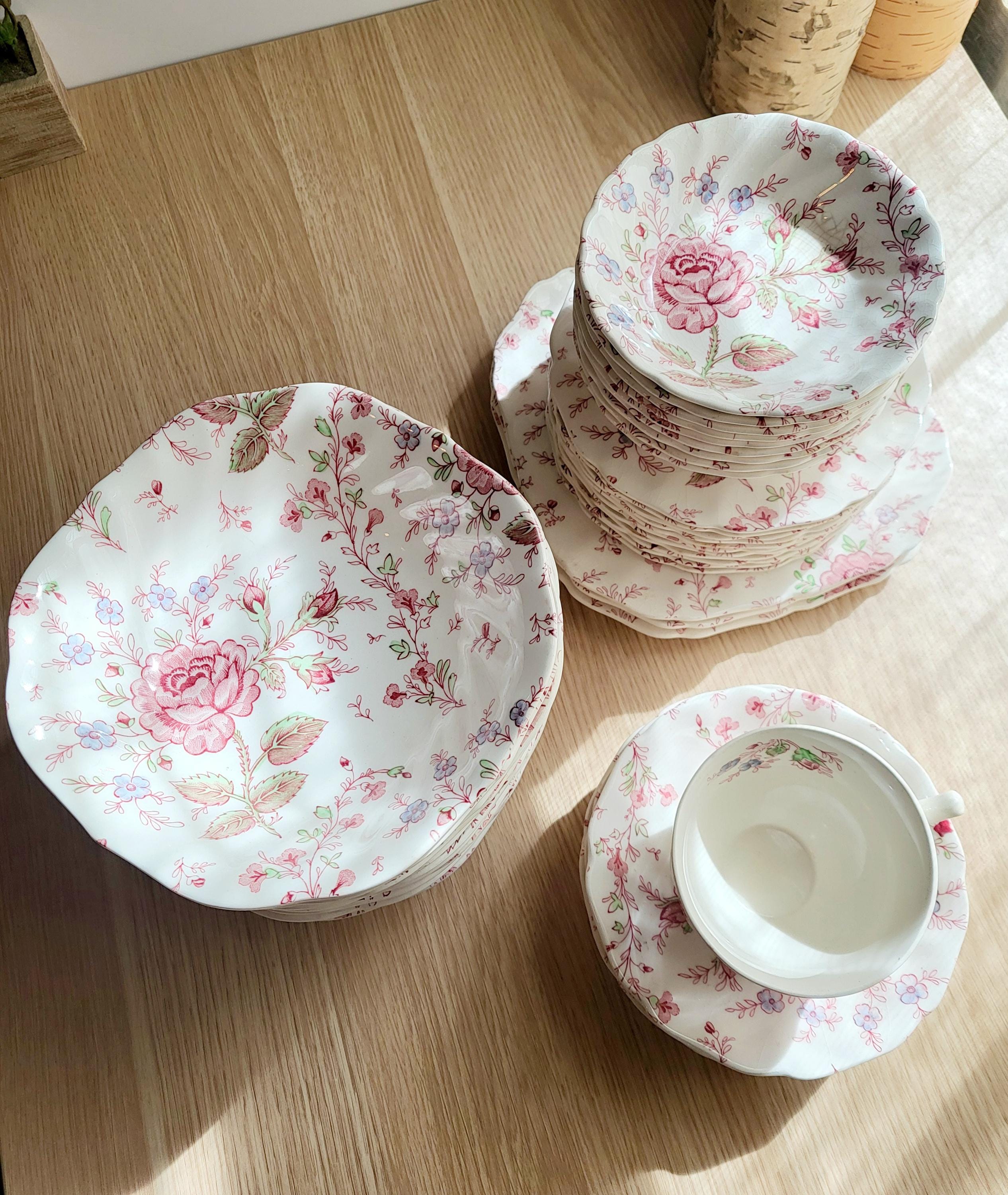 Rose Chintz Johnson Brothers | Assorted Pieces | Made in