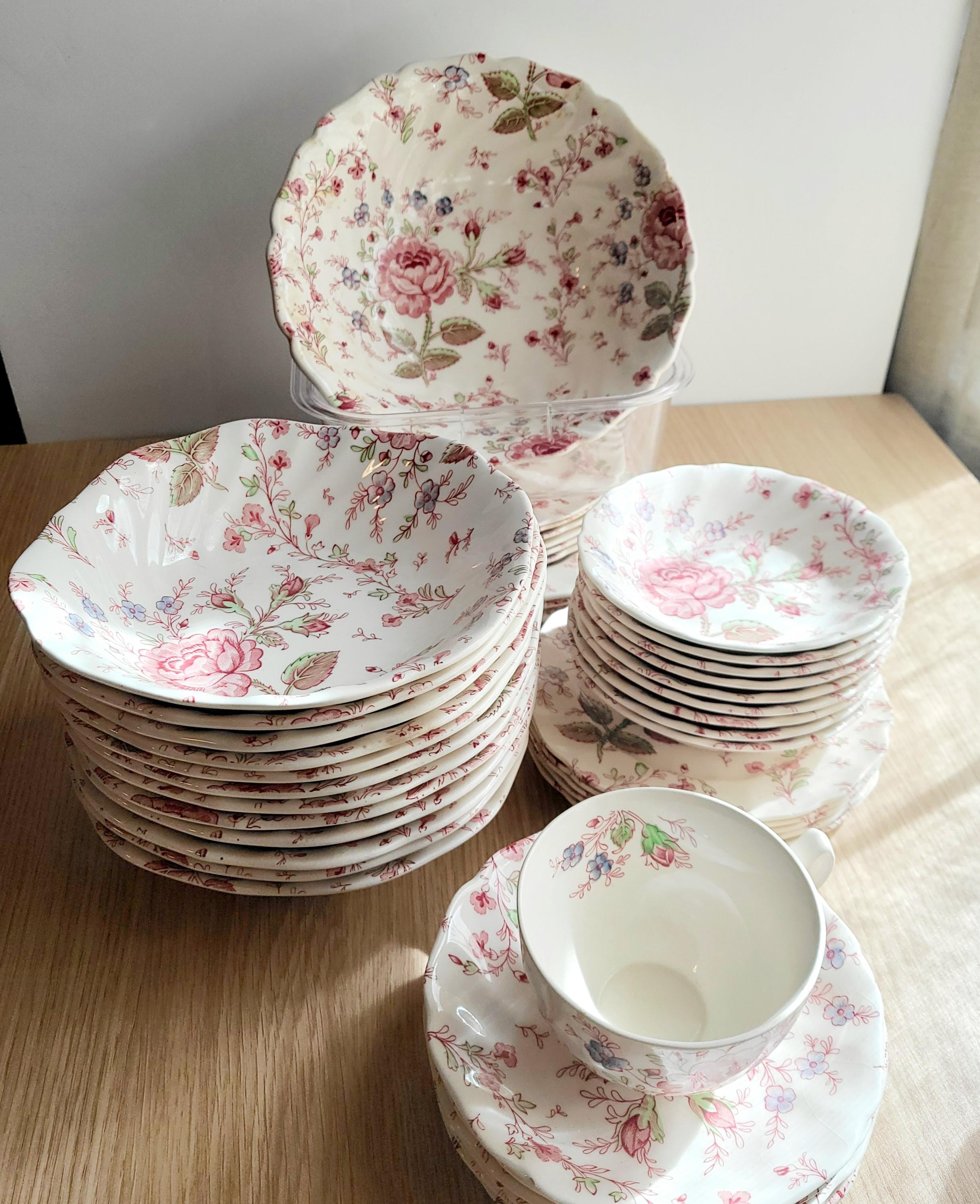 Rose Chintz Johnson Brothers | Assorted Pieces | Made in England