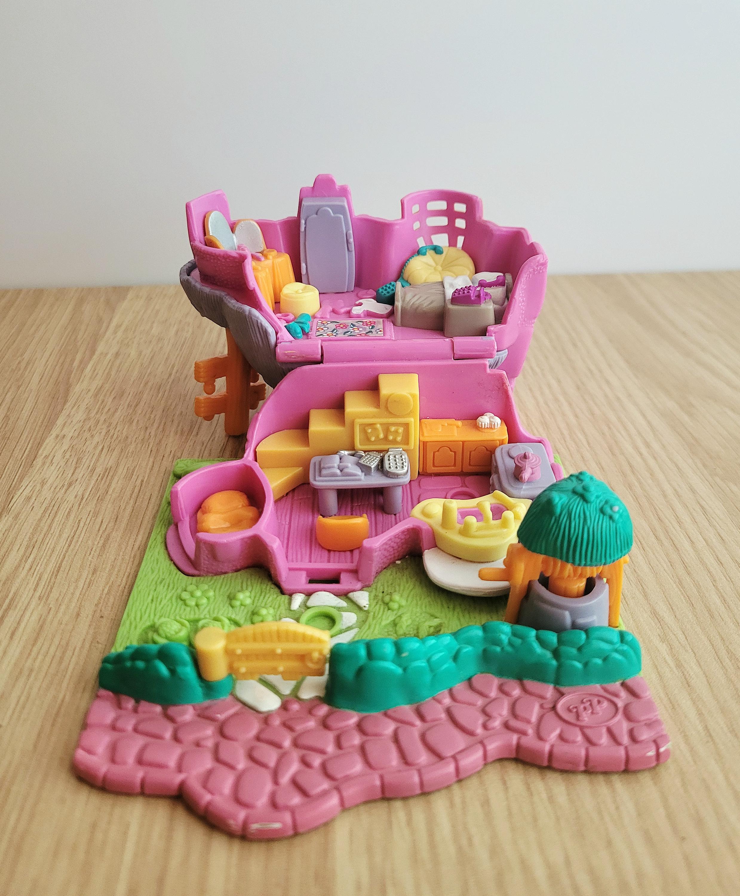 Vintage 1994 Polly Pocket Rabbit House: Rare Bluebird Toys Playset (no ...