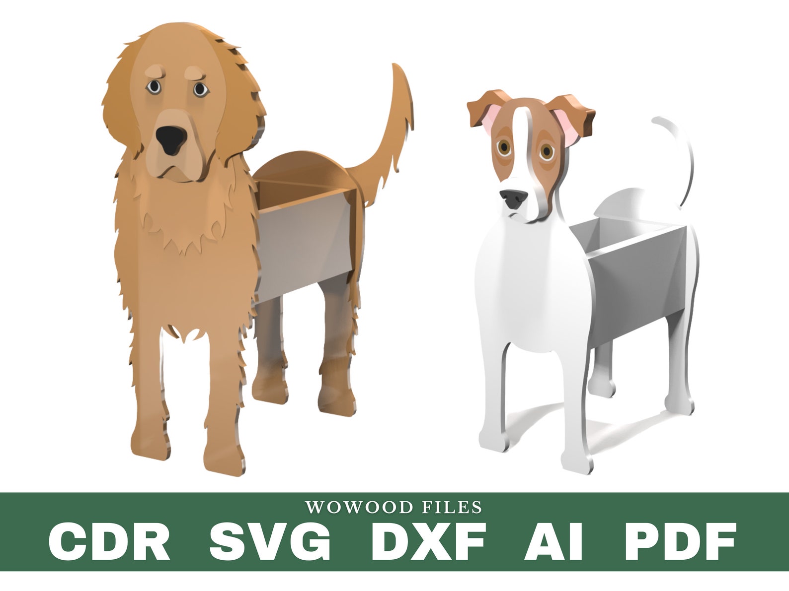 Bundle 20 Dogs Planter Pattern Pack Wood Planter Wood Pet Etsy