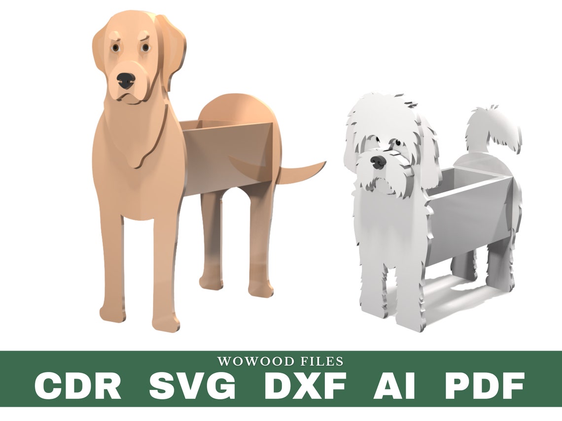 Bundle 20 Dogs Planter Pattern Pack Wood Planter Wood Pet Etsy