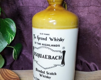 Whiskey Bottle Usquaebach Highlands Scotland Twelve Stone Flagons Ltd Ceramic Decor