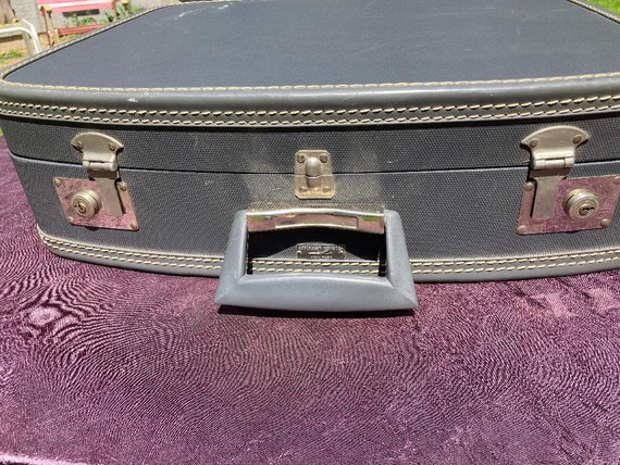 Gray Blue American Tourister Hard Shell Vintage S… - image 8