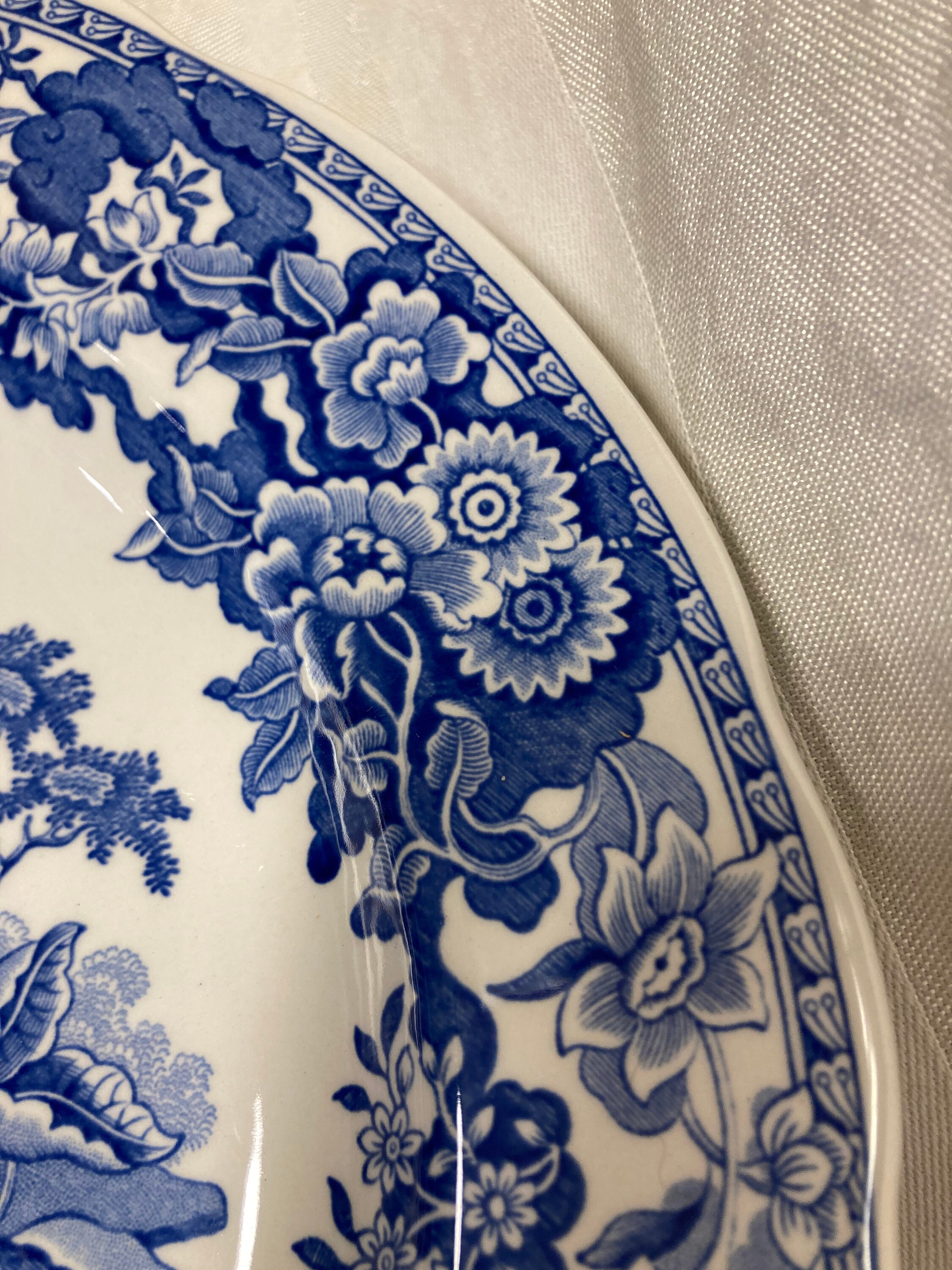 スポード ブルー ルームプレート：「Girl at Well」コバルト