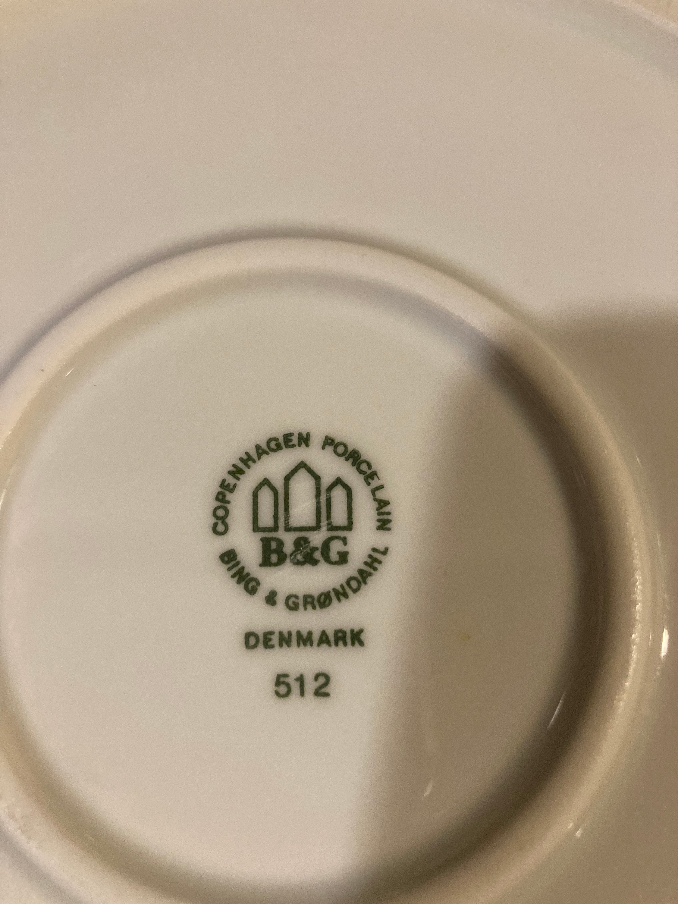 Bing and Grongahl B&G Denmark 512 Serving Bowl Fleur Rosa