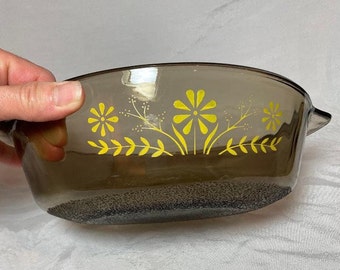 Vintage Glasbake Jeannette Amber Auflaufform 8,5"