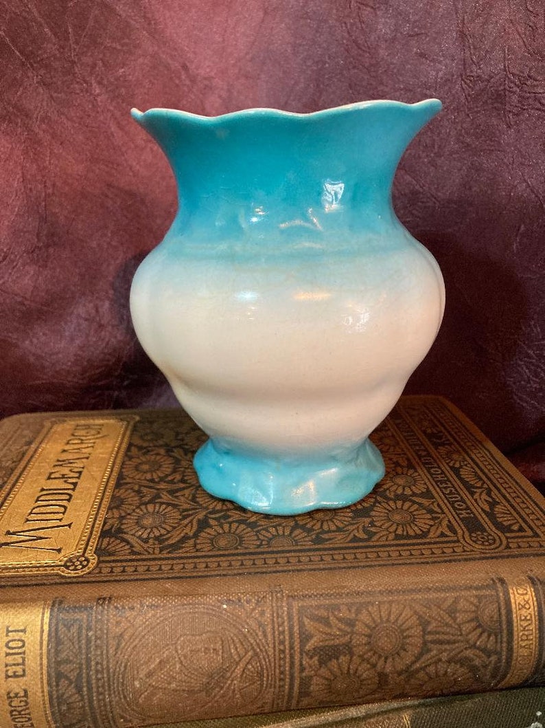 K T & K Semivitreous Porcelain Boudoir Set Ombre Aqua Teal Etsy